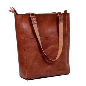 Buffalo Leather Tote Handbag